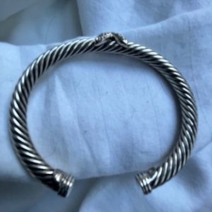 David Yurman diamond X station bracelet